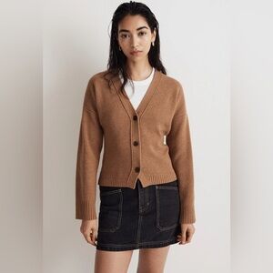 Madewell V-Neck Slim Cardigan Sweater, Size S
